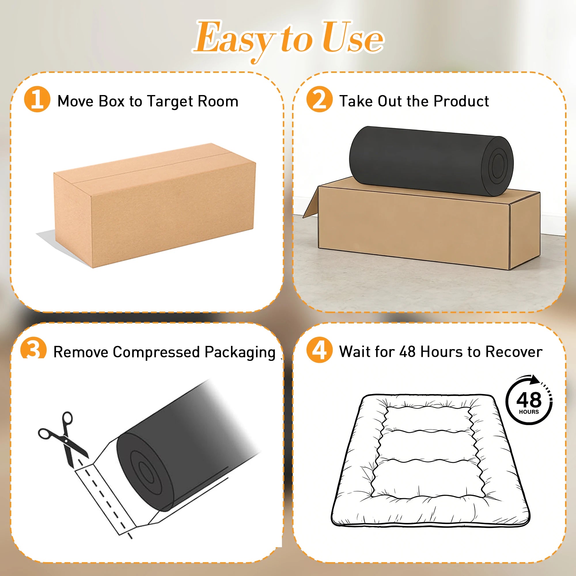 4 Inch Soft Floor Mattress