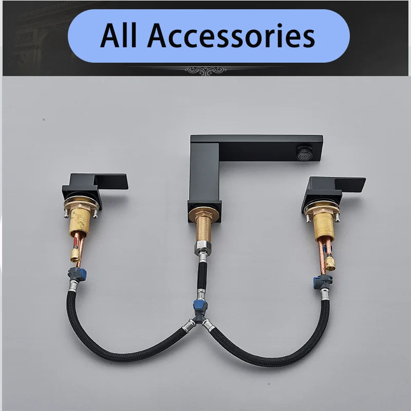 Brushed Golden Bathroom Stainless Steel Faucet