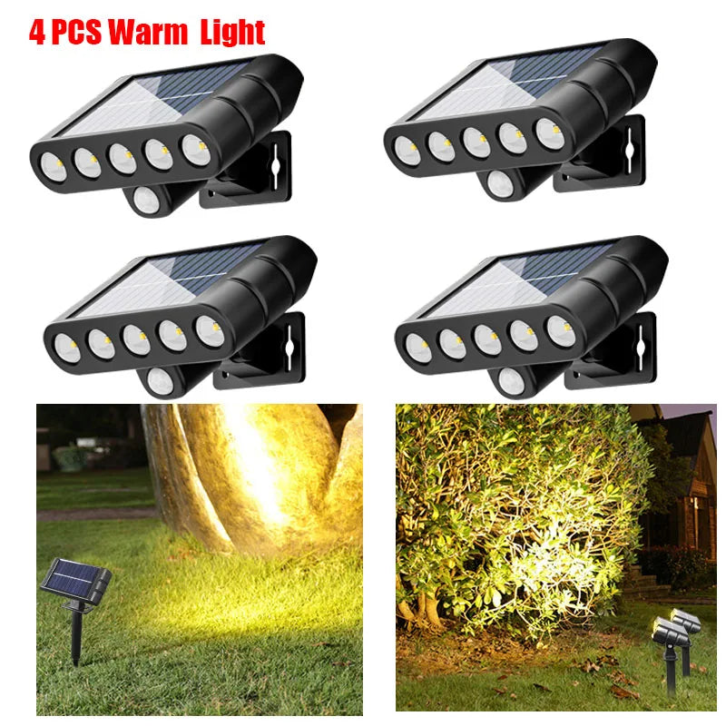 Solar Powered Outdoor Security Lamp