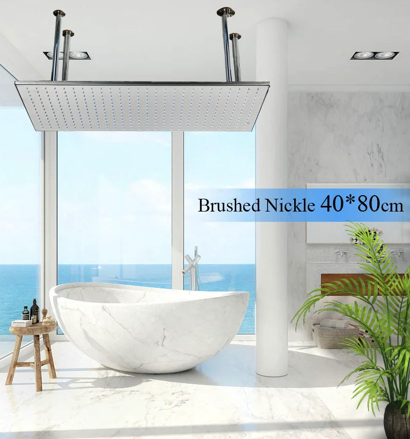 Large LED Rainfall Shower Faucet