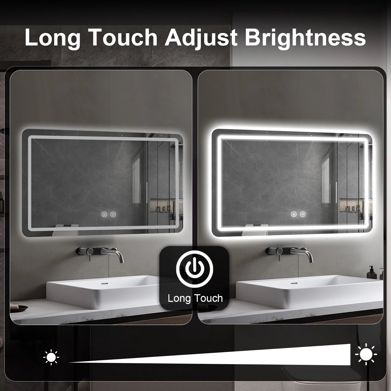 LED Lighted Wall Mount Mirror