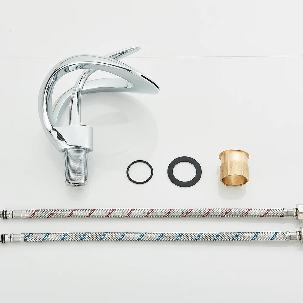 Waterfall Bathroom Sink Faucet