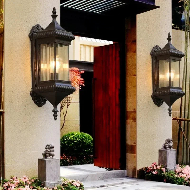 Outdoor Wall Light Retro Porch Lamp Waterproof