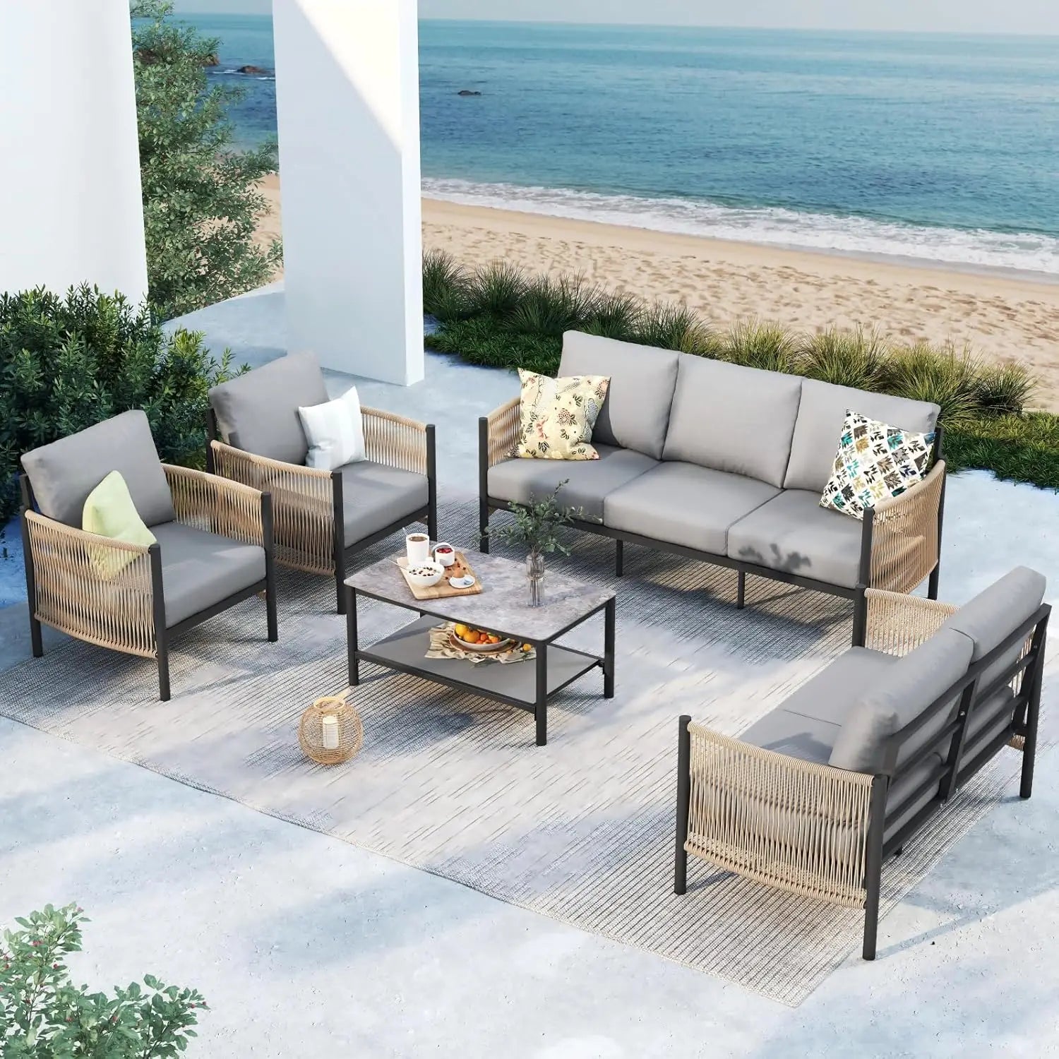 Outdoor Patio Furniture Set Coffee Table
