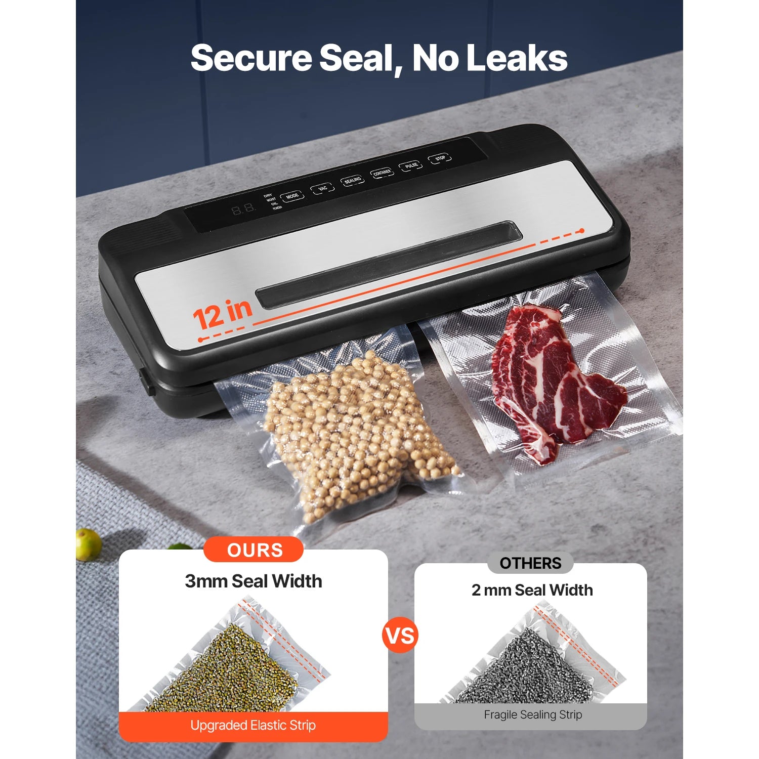7-in-1 Wet Food Sealer/Free 10pcs Vacuum Bags