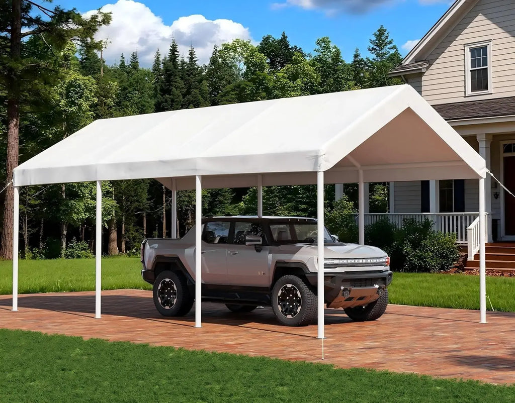 10x20 FT Carport Heavy Duty Car Canopy