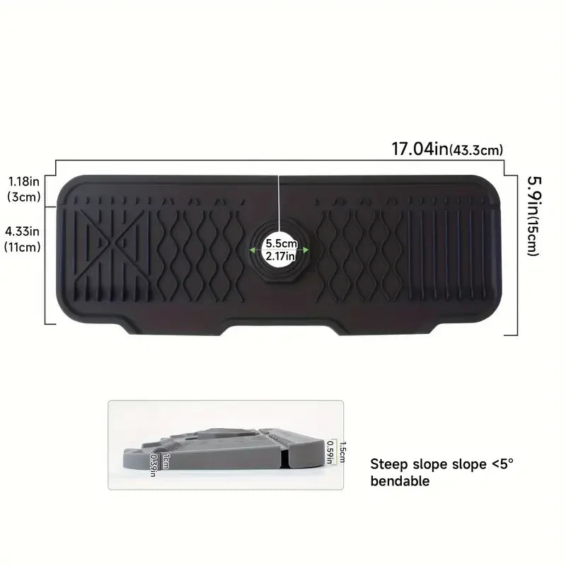 Sink Splash Guard/tray/drying pad/sponge rack