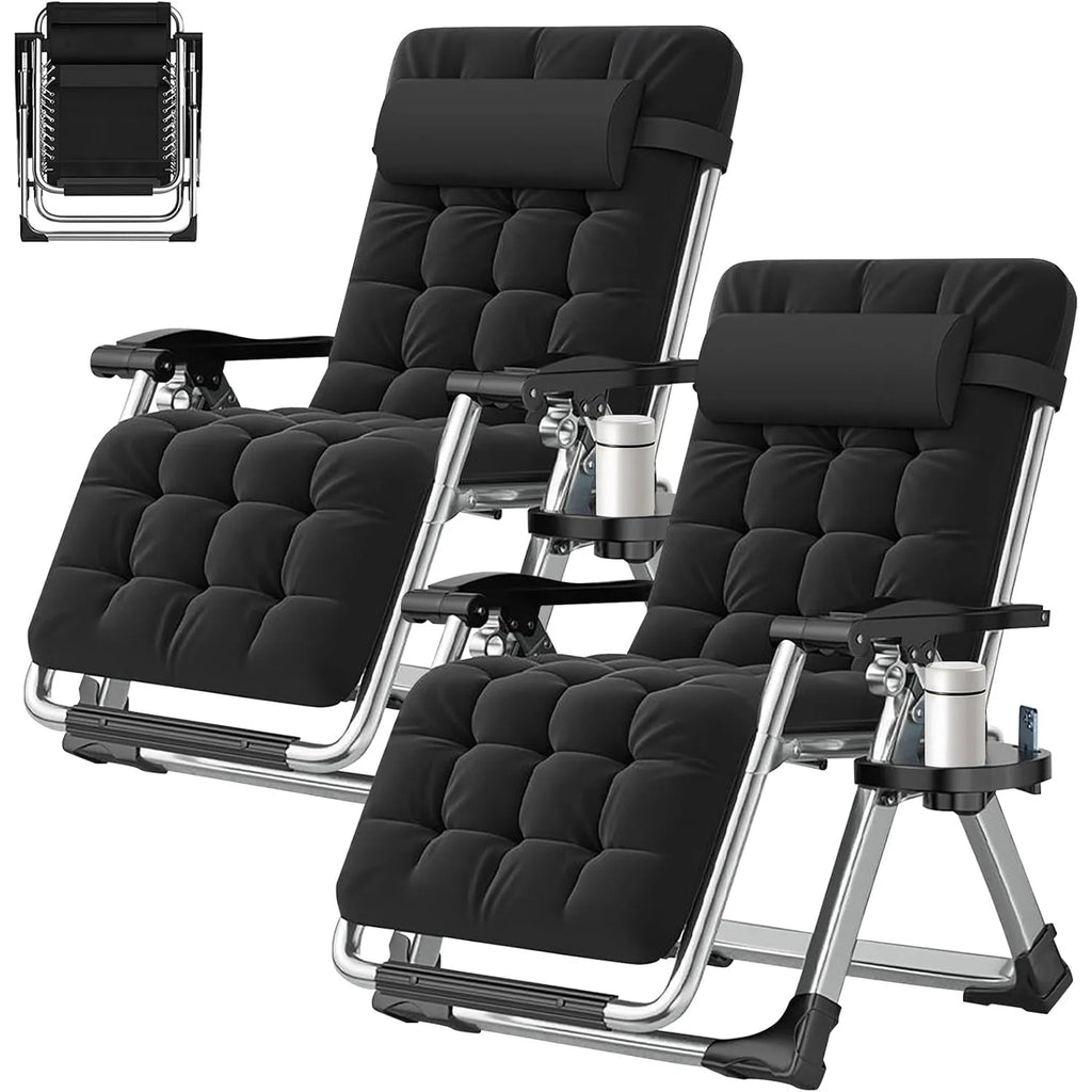 2Pc. Zero Gravity Lounge Chairs