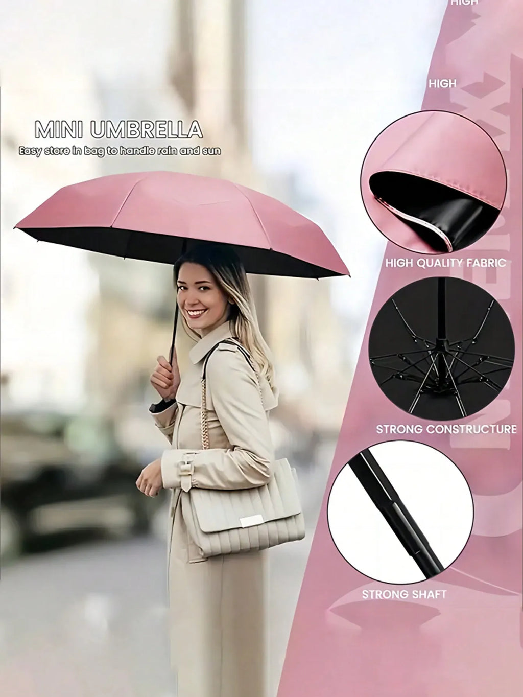 1pc Mini Folding Umbrella