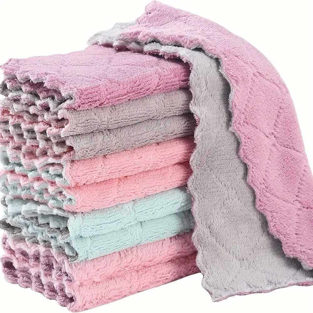 5-Pack Super Absorbent Kitchen/bathroom Cleaning Towels