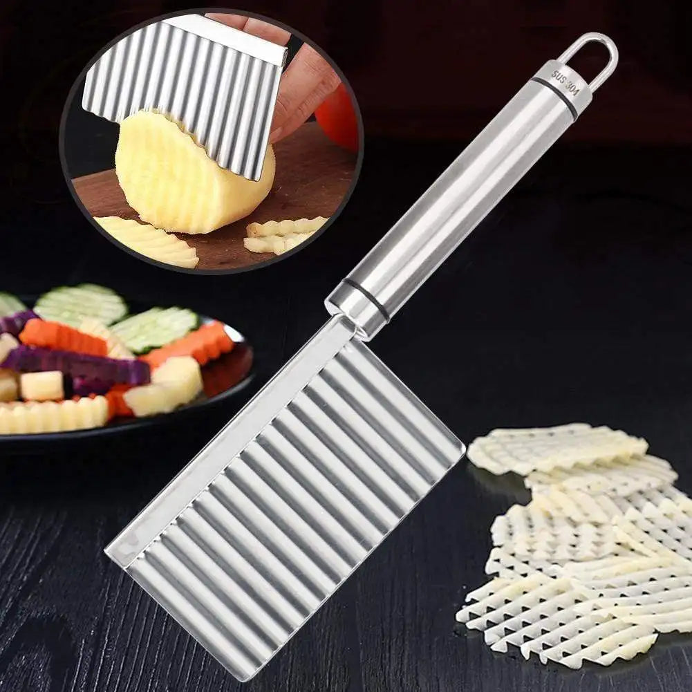 Stainless steel Crinkle Vegetable/French Fry Cutter