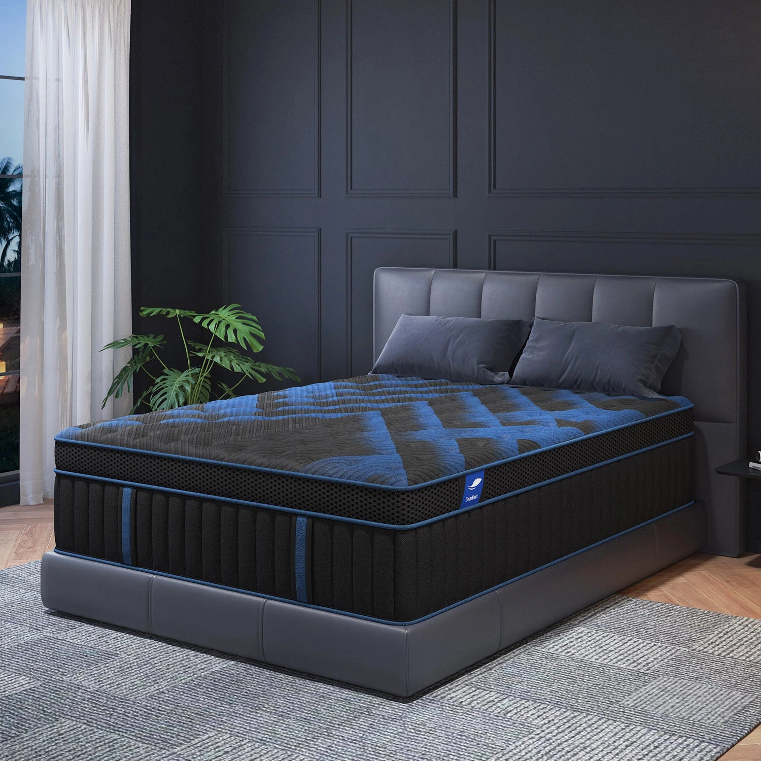 Memory Foam Pocket Spring Mattress in a box, Twin/Full/Queen/King