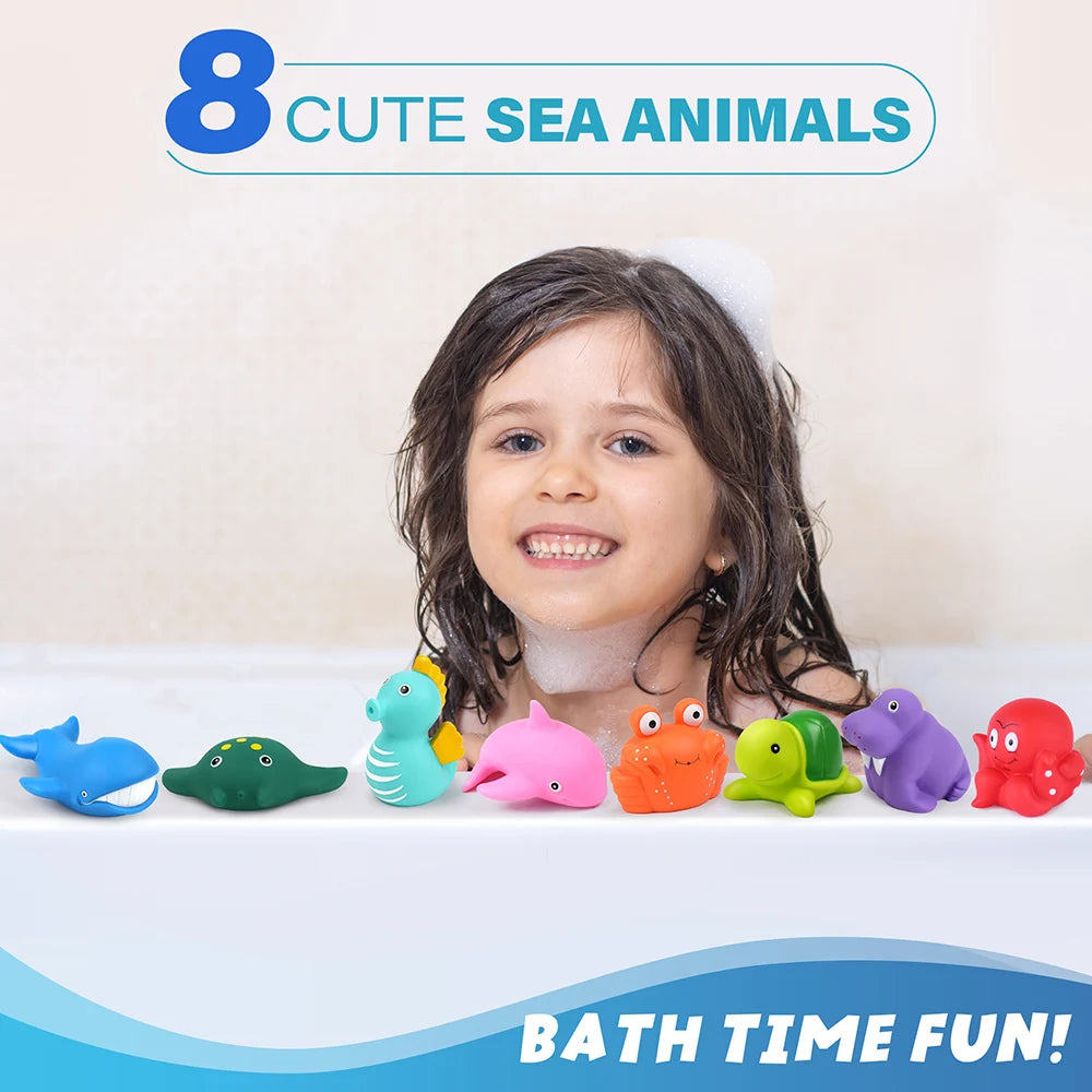 8PCS Bath Toys for Kids All Ages.