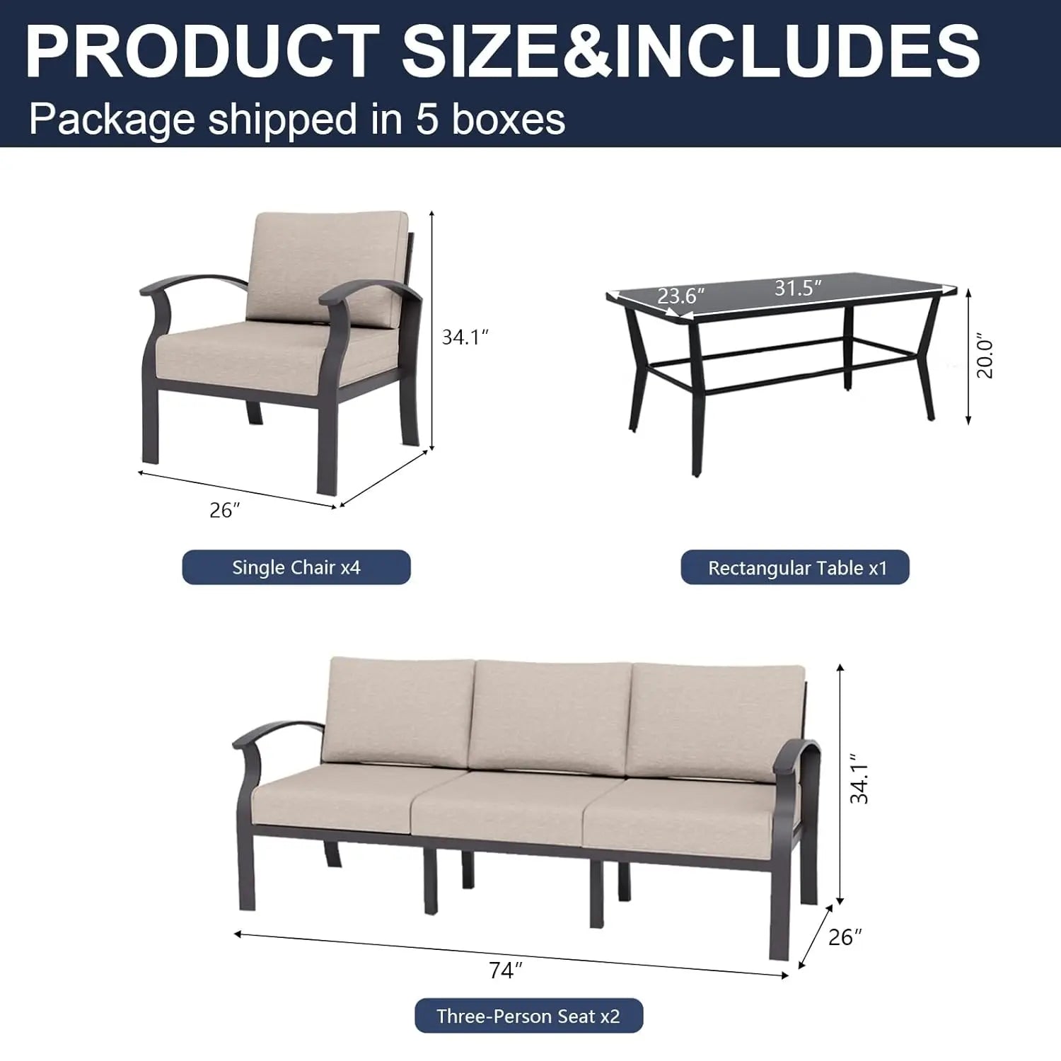 10-Seat Outdoor Conversation Sets