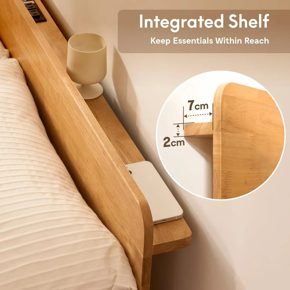 Solid Wood Platform Bed Frame