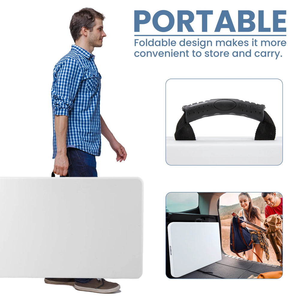 6/8 FT Portable Folding Table