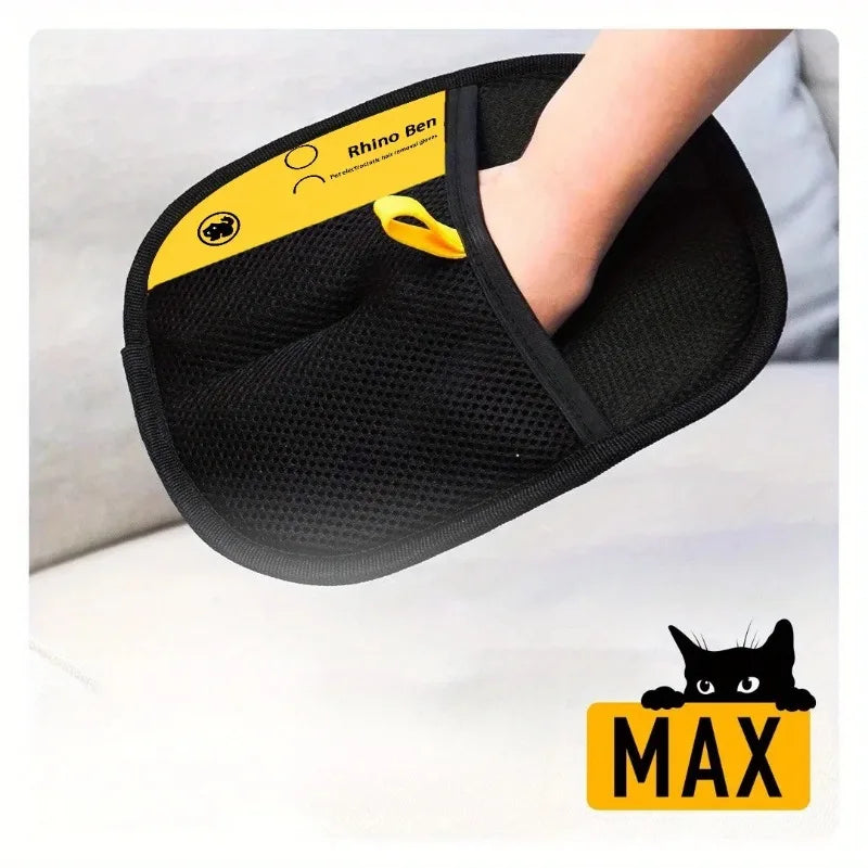 2 Pc Double Sided Pet Grooming Gloves