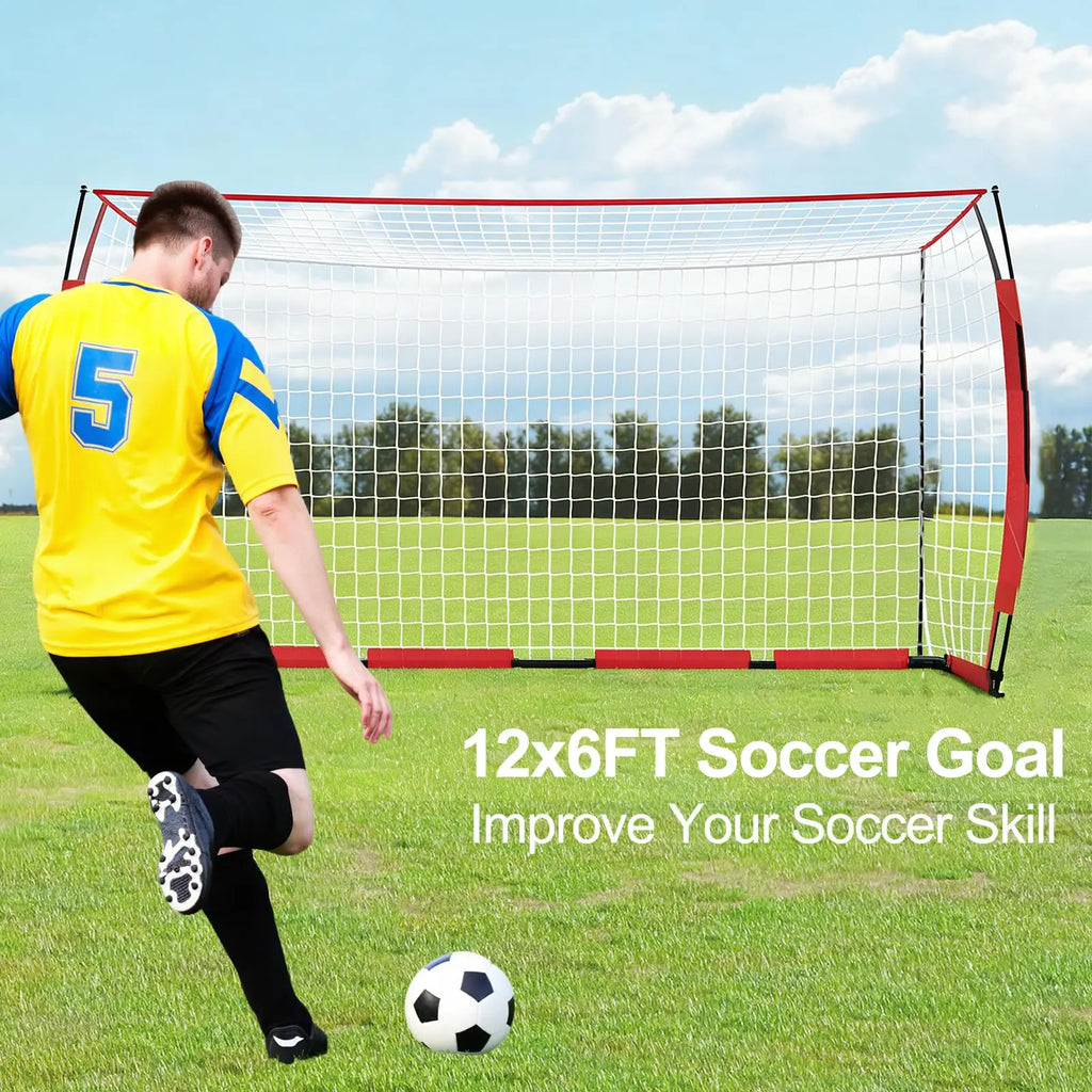 12x6ft Portable Soccer Goal with Bag