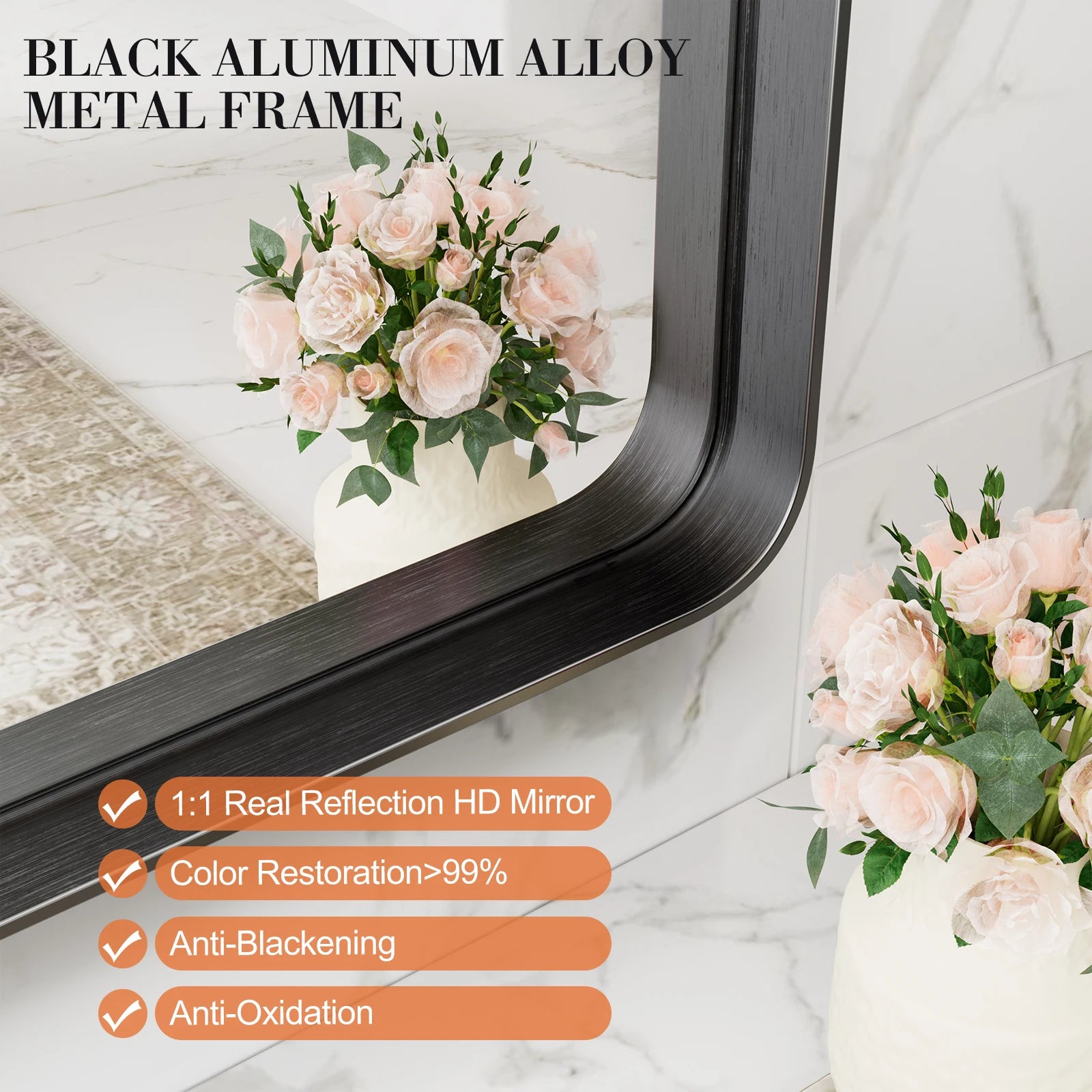 Framed  Mirror for Wall