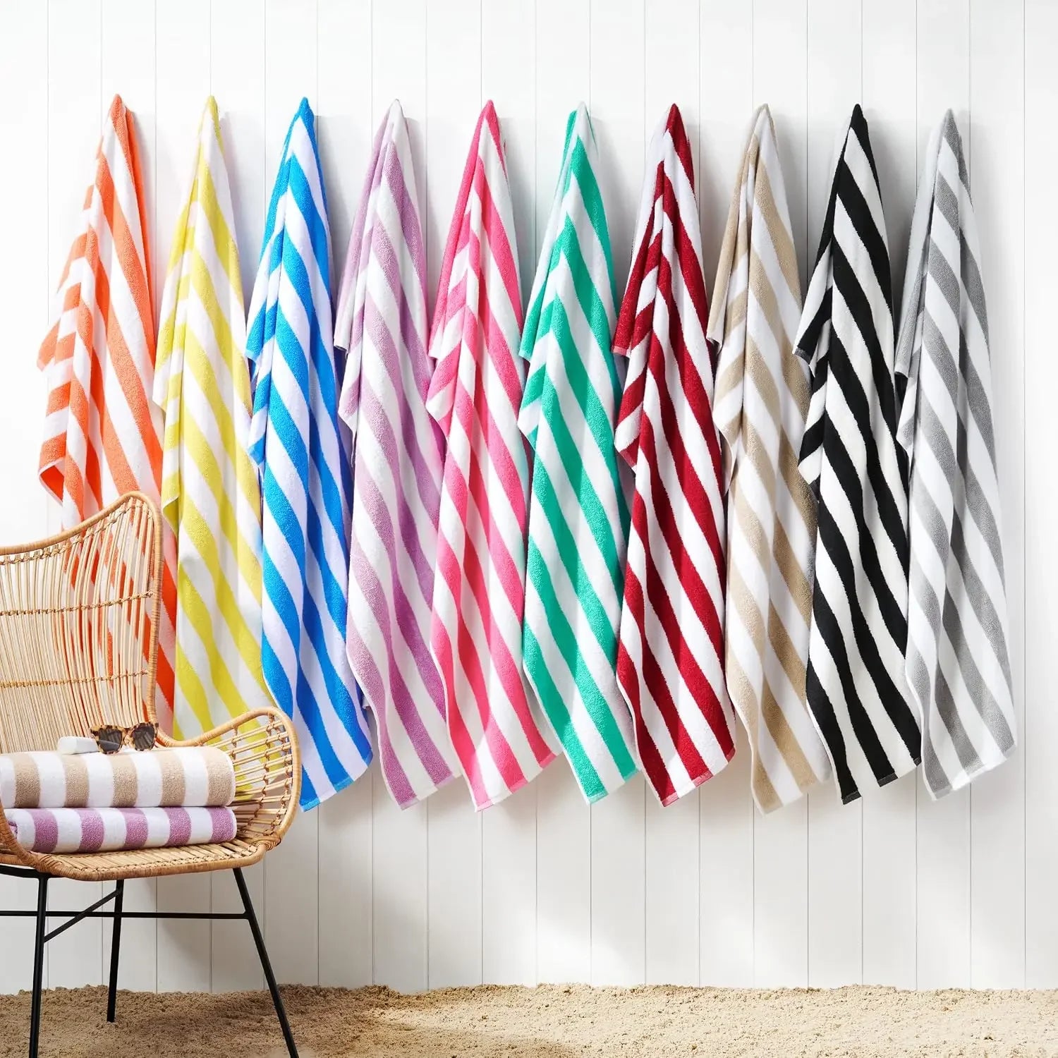 California Cabana Stripe Beach Towel