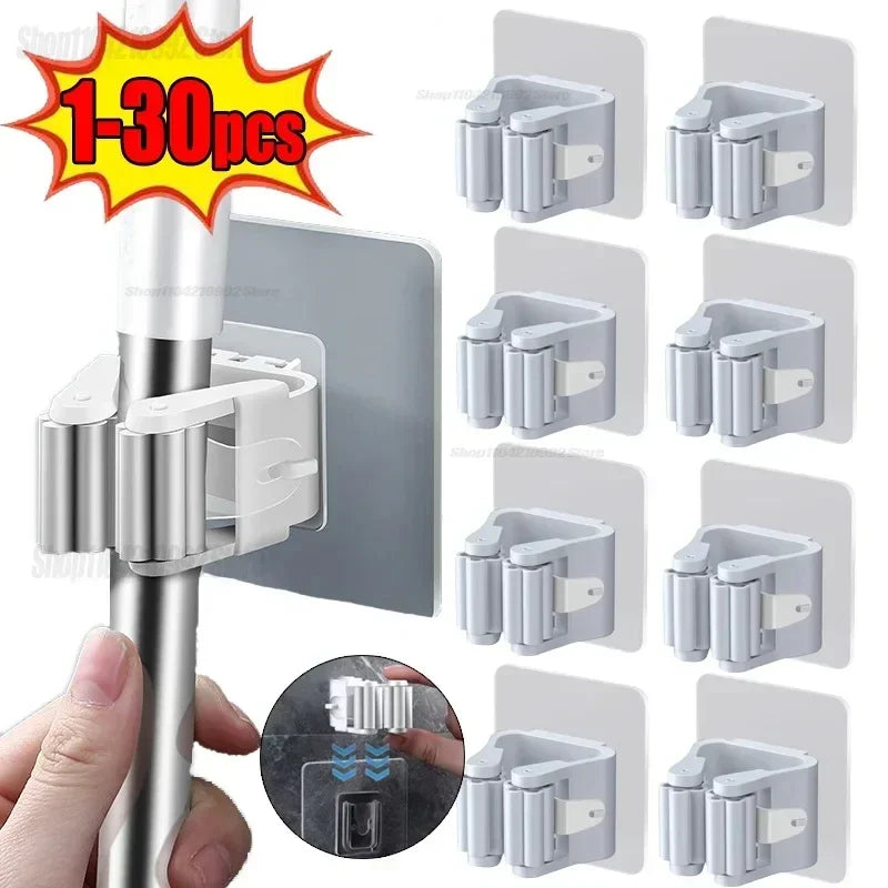 Self-adhesive Broom/Mop Holder