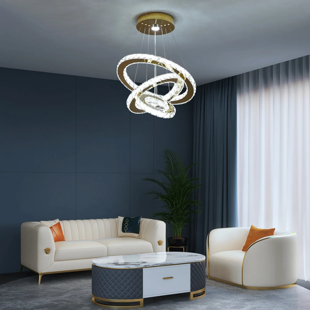 French Crystal Chandeliers Led Ceiling lamp