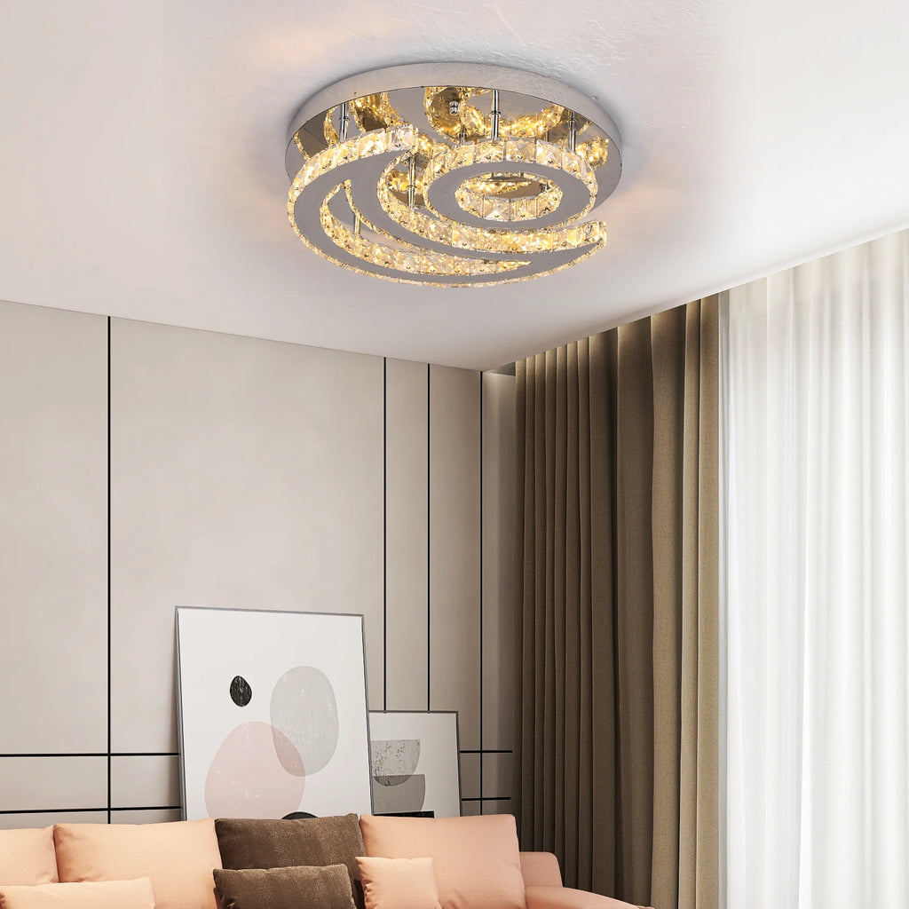 Ceiling Lamp Crystal Led  Chandelier Pendant Light