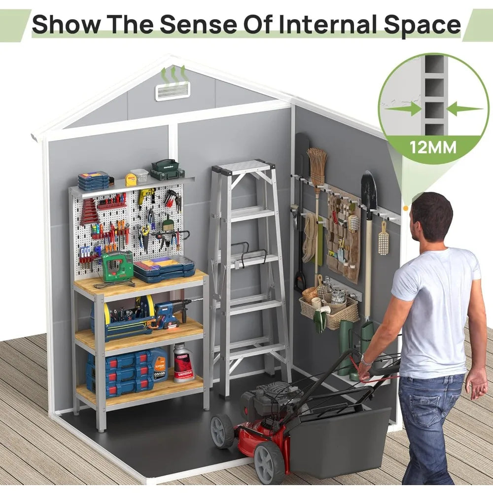 Resin Storage Shed with Flooring