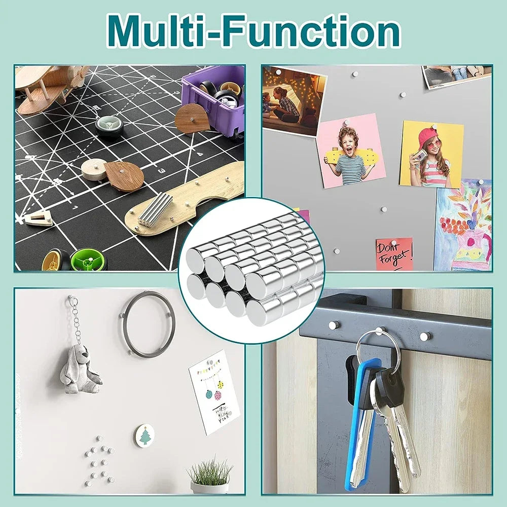 40/200pcs 3x3mm Fridge/Office Magnets