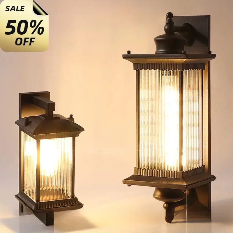 Outdoor Wall Light Retro Porch Lamp Waterproof