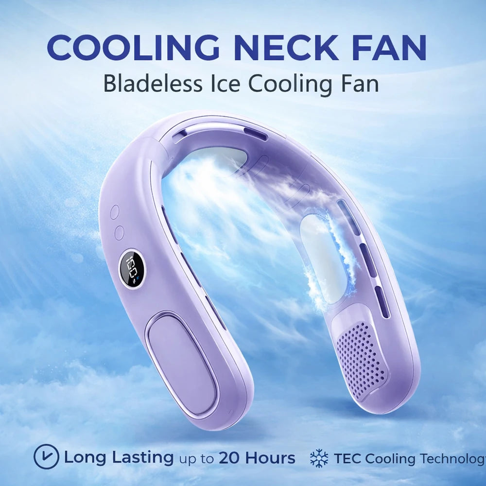 Cooling 5-Speed Bladeless Neck Fan, USB