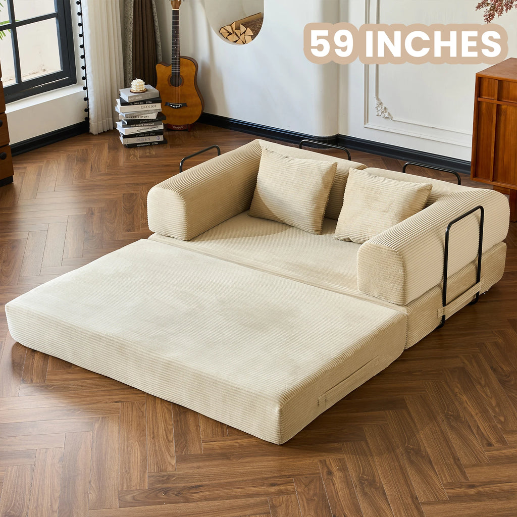 Boneless Foldable Convertible Futon Sleeper