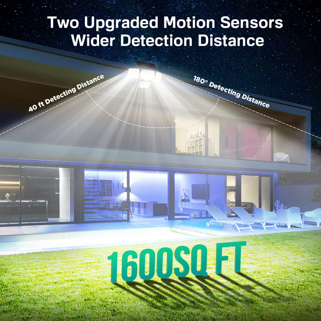 2 Pack Outdoor LED Motion Solar Lights
