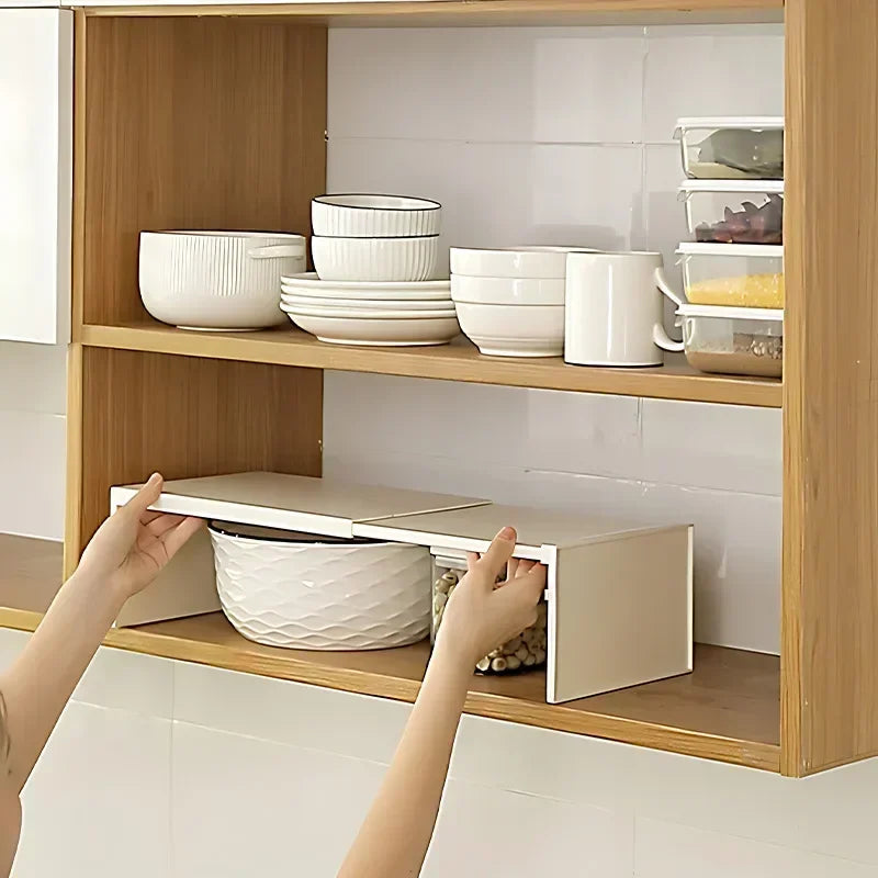 Retractable Cabinet Shelf/Spice Rack/Dish shelf