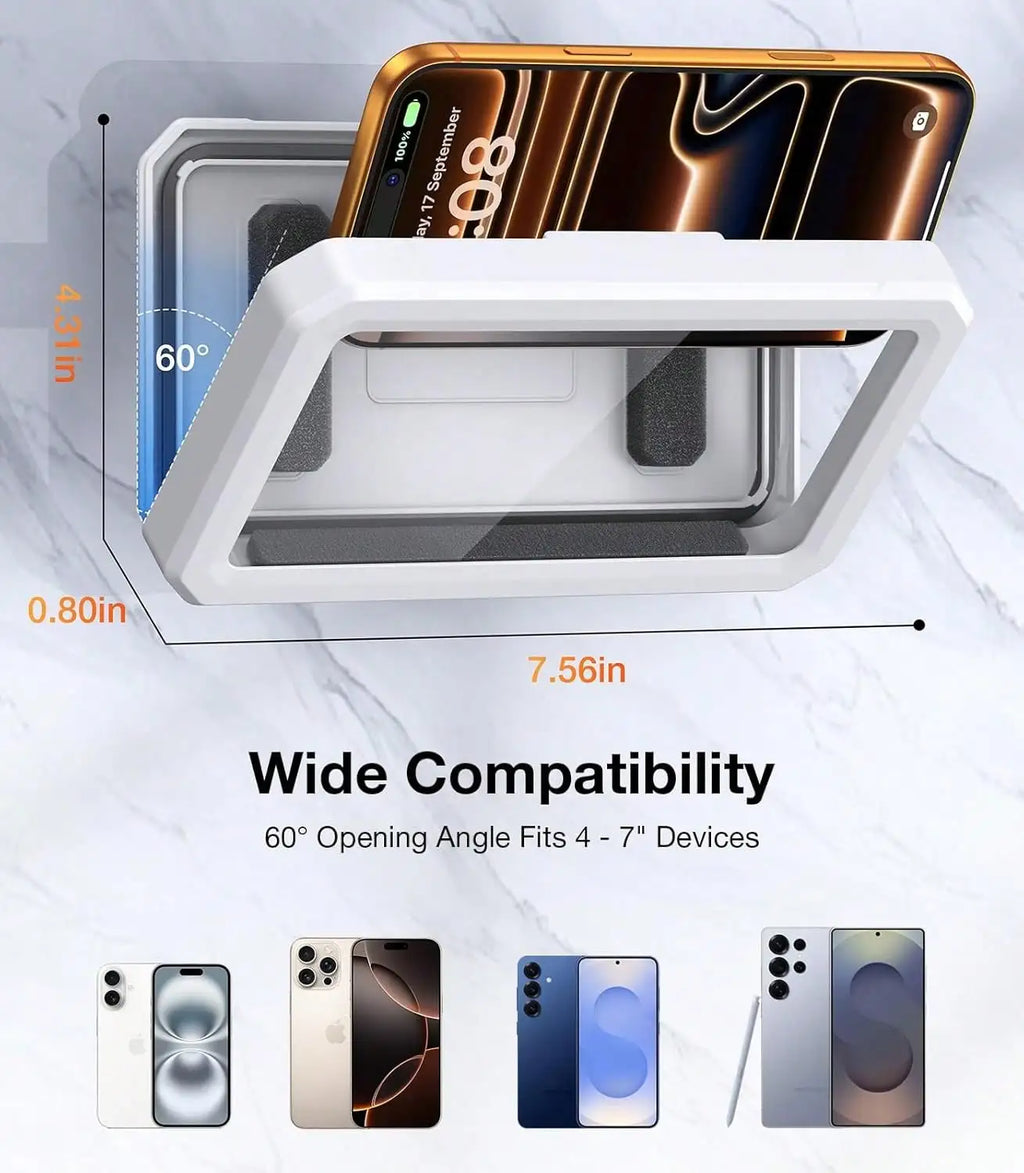 Rotating Waterproof Shower Phone Holder
