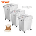 Dry Ingredient Dustproof Storage Bin w/Scoop/Caster