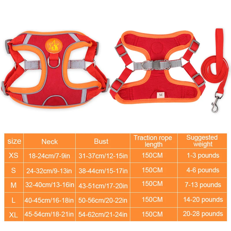 Small Medium Dogs Harness Vest