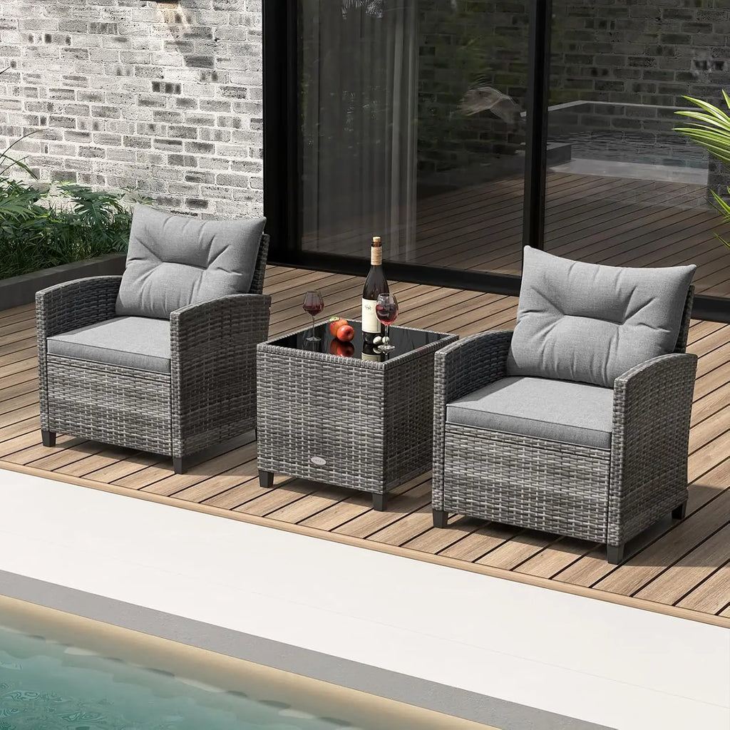 3 Piece Patio Furniture Set