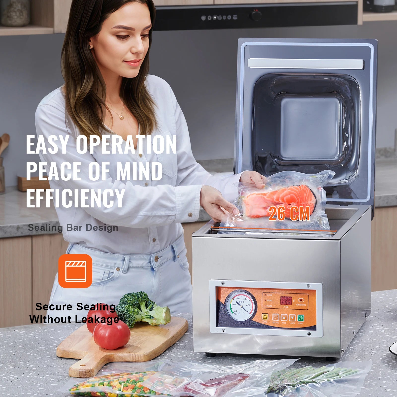 Chamber type wet food Vacuum Sealer Machine