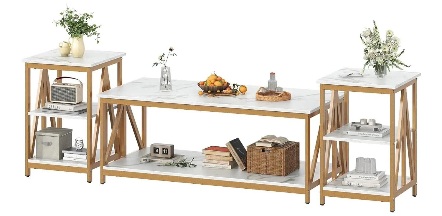 Living Room Coffee Table Set of 3