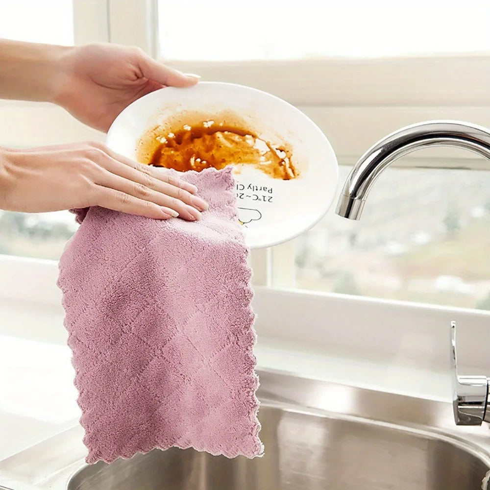5-Pack Super Absorbent Kitchen/bathroom Cleaning Towels