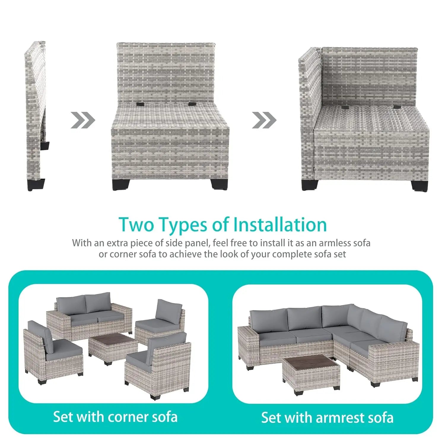 12-Piece Outdoor Patio Furniture Set