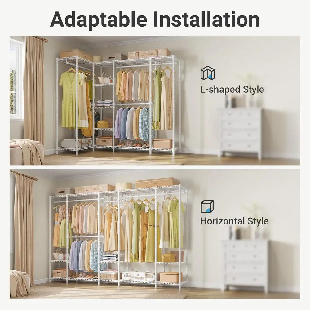 Heavy-Duty Adjustable Closet Shelving