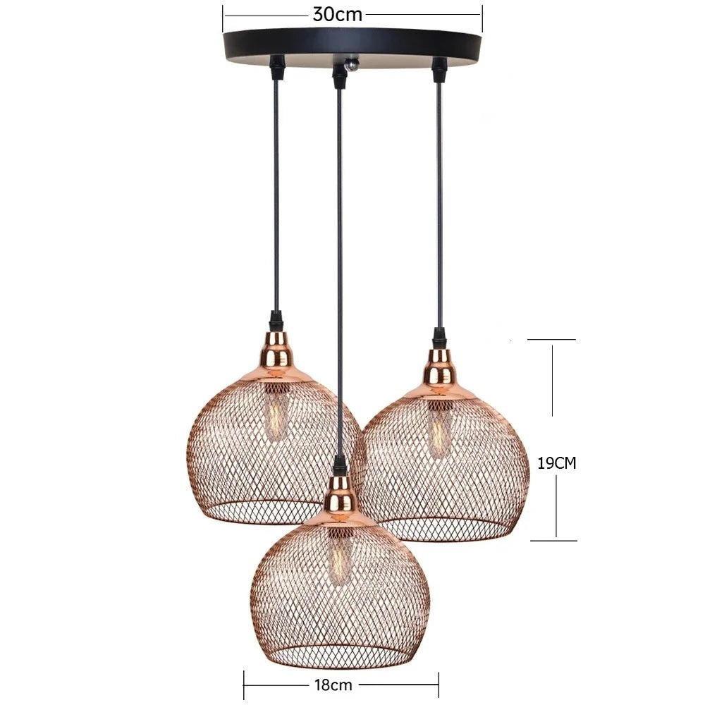 Rose Gold Bird Cage Chandelier
