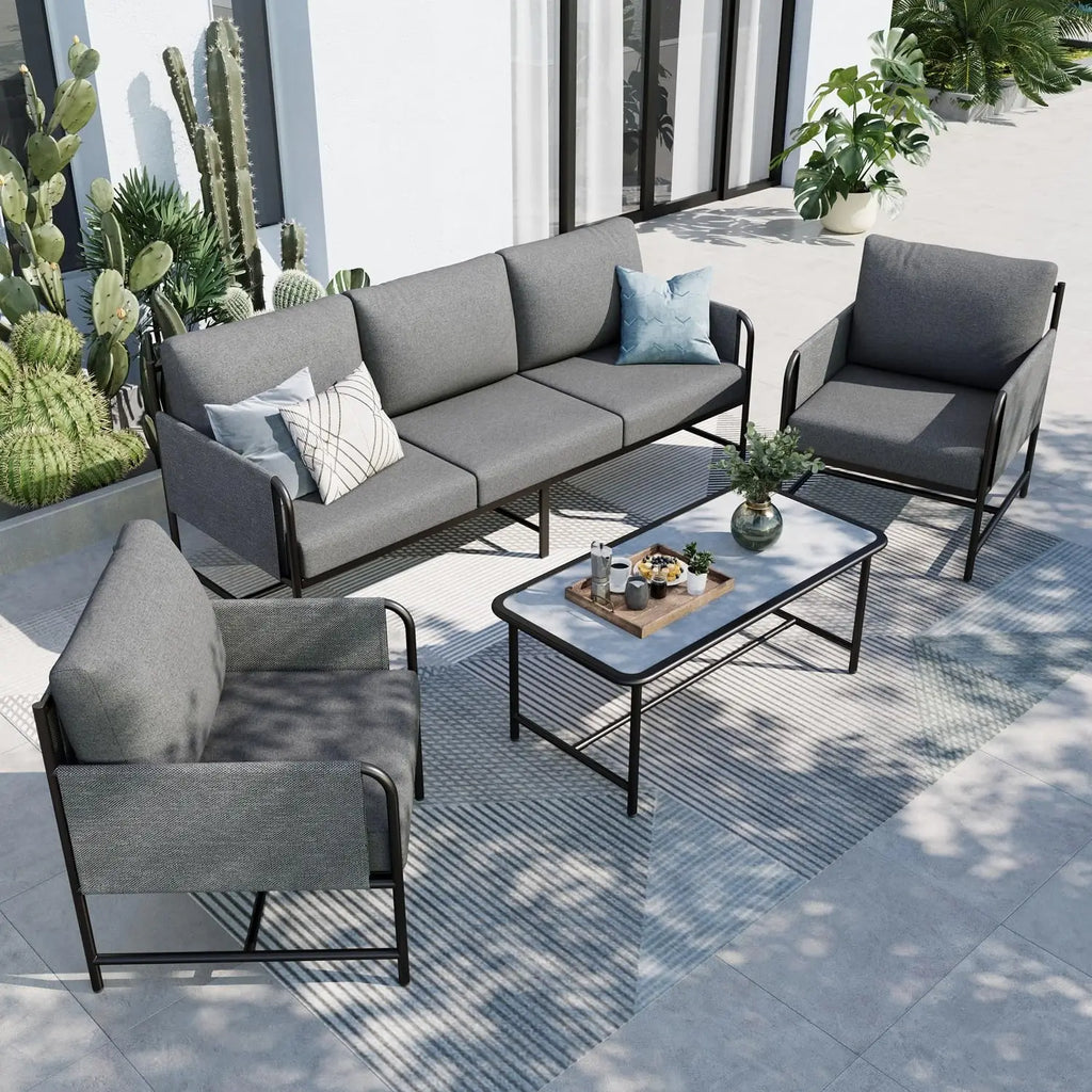5 Seats Patio Set with coffee table