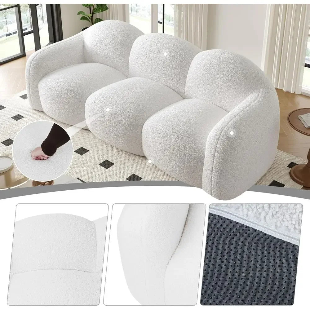 3-Seater Velvet Sofa
