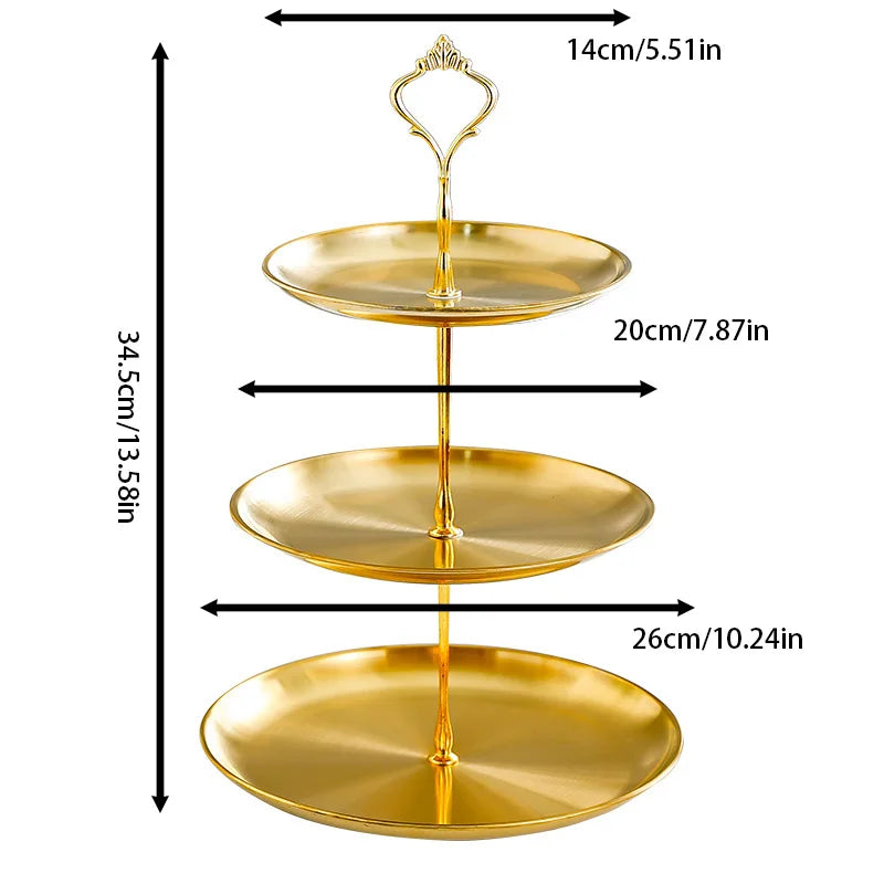 Gold 3-Tier Cake/Dessert Display Tower