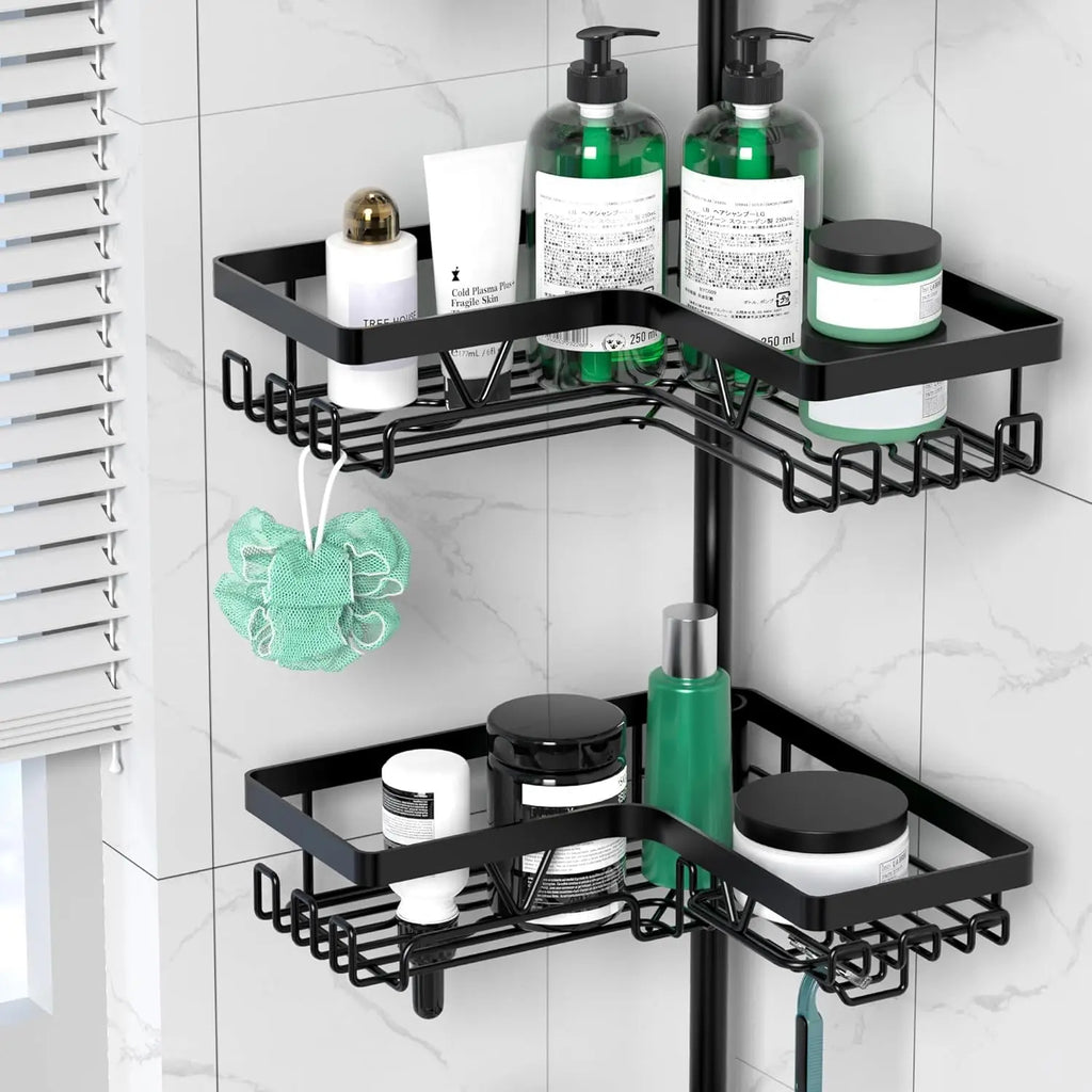 4-Tier Stainless Steel Adjustable Shower Caddy
