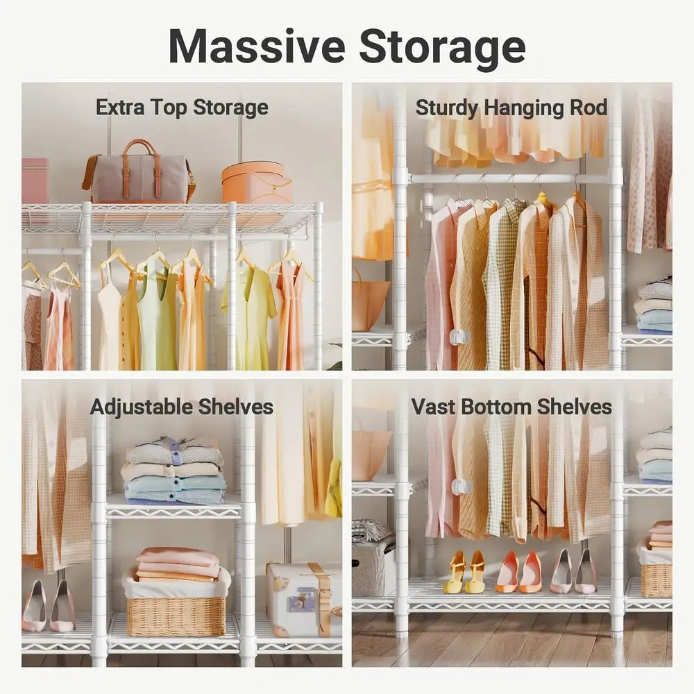 Heavy-Duty Adjustable Closet Shelving