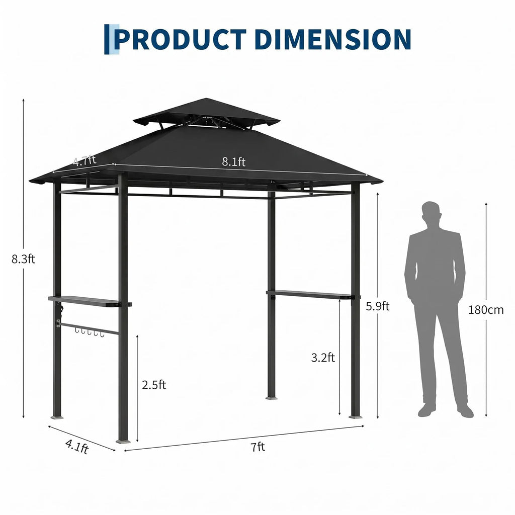 Outdoor BBQ Grill Gazebo